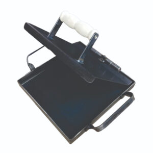 Plancha Chivitera de 24x25 cm 2.5 mm con tapa / prensa