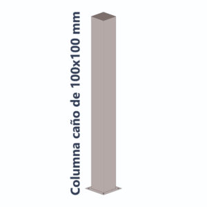 Columna 10x10 cm 100 cm de altura con Platina Taladrada