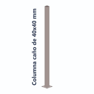 Columna 4x4 cm 100 cm de altura con Platina Taladrada
