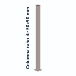 Columna 5x5 cm 100 cm de altura con Platina Taladrada