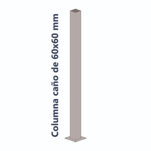 Columna 6x6 cm 100 cm de altura con Platina Taladrada