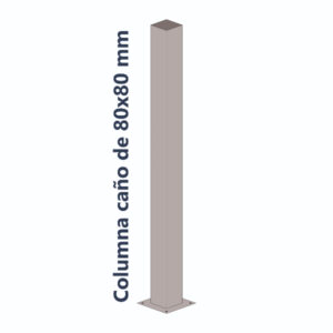 Columna 8x8 cm 100 cm de altura con Platina Taladrada