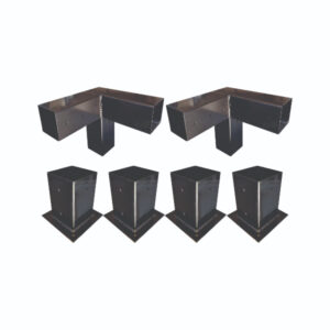 Kit de Herrajes Pérgola 1 Módulo Pared para 4"