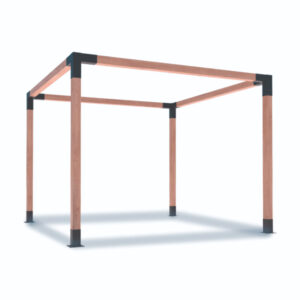 Kit de Herrajes Pérgola 1 Módulo para 4"