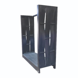 Leñero Premium de Hierro Mediano 66x28x82 cm