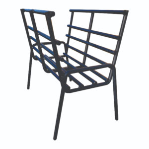 Quemador brasero ancho en varillas 12 mm chico