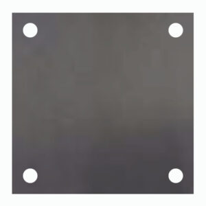 Platina Placa Taladrada 10x10 cm Gruesa de 5 mm