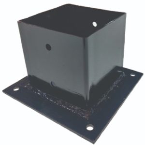 Herraje COMPACTO Pérgola Base (Piso o Pared) para 4"