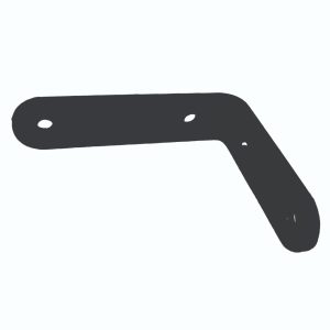 Ménsula Escuadra Reforzada Negra 10 x 8 Cm Para Estantes