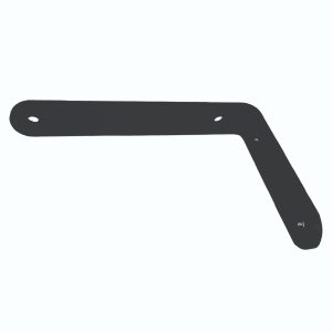 Ménsula Escuadra Reforzada Negra 15 x 10 Cm Para Estantes