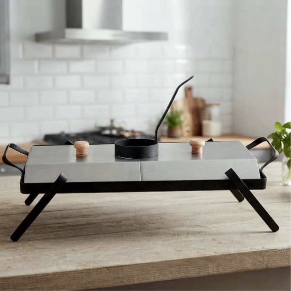 Combo Plancha Chivitera 2 Hornallas con accesorios - Imagen 2
