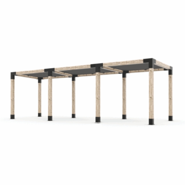 Kit de Herrajes para Pérgolas 3 Módulos para maderas 3" - Imagen 3