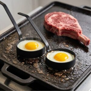 Pack 2 Moldes en Hierro para huevos a la Plancha