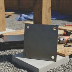 Platina Placa Perforada 10x10 cm de 3,2 mm