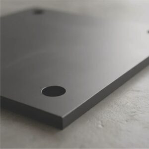 Platina Placa Perforada 15x15 cm Gruesa de 5 mm